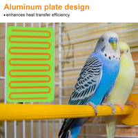Perchoir pour oiseaux, accessoires pour cages, fournitures pour oiseaux, chauffage électrique pour oiseaux, chauffe-oiseaux