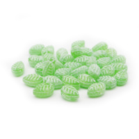 Bonbon en forme de feuille d'arbre de saveurs de fruits personnalisées en gros direct d'usine