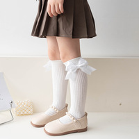 Chaussettes mi-mollet pour filles, chaussettes mi-longues, chaussettes décontractées en tricot, printemps automne, coton peigné, couleur bonbon, absorbant la transpiration, fines