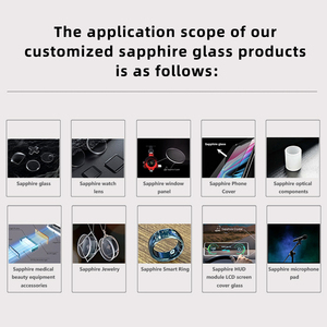 Verre saphir pour endoscope avec fonctionnalités anti-rayures et anti-corrosion personnalisable via dessins/échantillons OEM/ODM pris en charge - Product Image 6