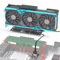 Oculink SFF-8612 ke PCI-E 4.0 X16 Riser Card Kit M.2 M-Key Adaptor GPU Eksternal Laptop Desktop Kartu Grafis Tersedia