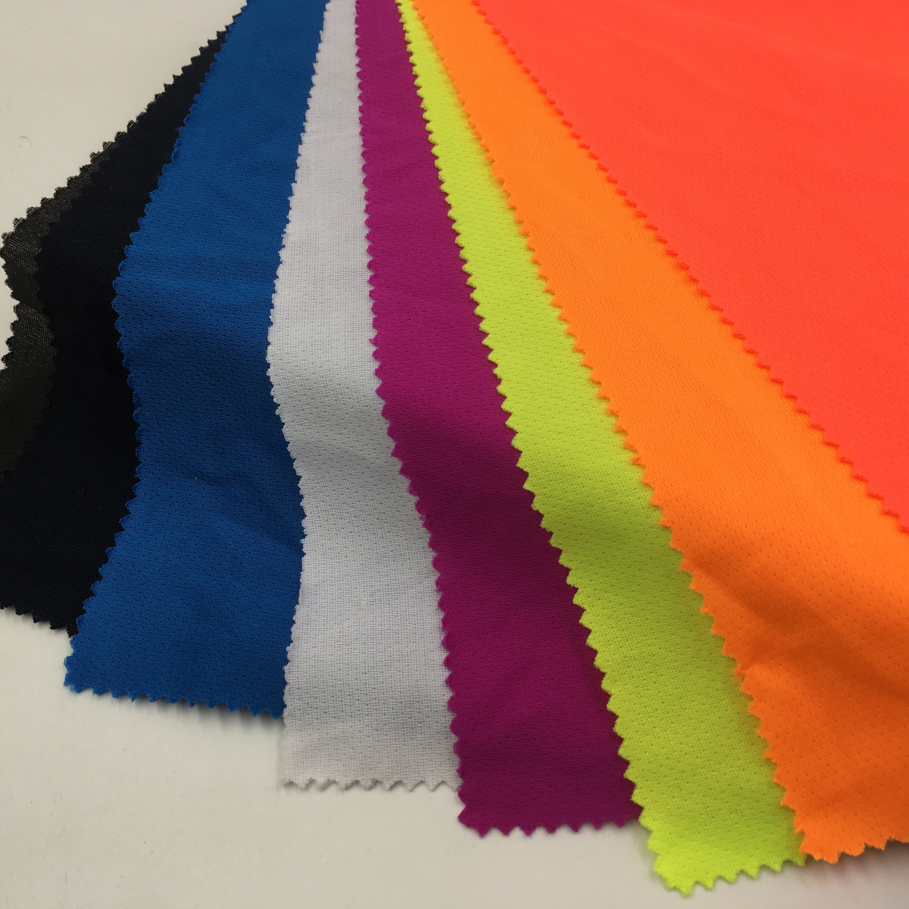 Haute Qualité 100% Polyester Multicolore Polo En Tricot Piqué Tissu
