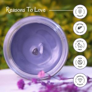 มือเทลาเวนเดอร์กับน้ำมันหอมระเหยธรรมชาติเทียนให้กลิ่นหอมสงบเงียบยาวนานและสำเนียงการตกแต่ง - Product Image 5