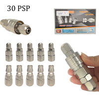 Raccords pneumatiques autobloquants en métal de type japonais pour tubes d'air, fabrication chinoise