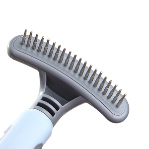 Peigne universel pour animaux de compagnie (chats et chiens) à coque <span class=keywords><strong>bulle</strong></span>, râteau à griffes simple rangée, peigne de toilettage pour l'élimination des poils pour chiens de taille moyenne et grande - Product Image 4