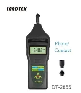 Tacômetro Digital a Laser e de Contato DT-2856 com Display LCD, Medidor de RPM e Velocidade - Product Image 4