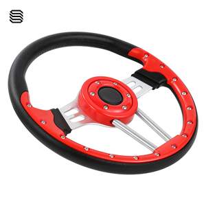 Housse de volant en PU rouge (B) de 14 pouces pour voiturette de golf Club Car EZGO G29 Drive Modified - Product Image 2