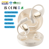 Écouteurs sans fil OWS avec double micro ENC, suppression du bruit, écouteurs supra-auriculaires sportifs HiFi stéréo, crochets d'oreille, casque Bluetooth