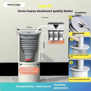 Washing Machine Hose Sealer Sealing <b>Cover</b> Drain <b>Plug</b> for Sewer Pipe Floor Drain Backflow Preventer Washer Drain Pipe Seal - Product Image 2