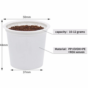 Cápsula de café anti-tecido descartável, filtro de tecido não tecido k-cup, cesta de café 160pig 2.0 - Product Image 2