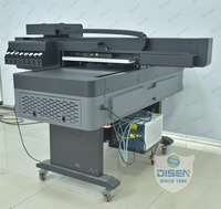 Impresora Uv de cama plana 6090 Impresora Uv industrial A1Phone Case Impresora Uv 3 I3200 Cabezales PP Software para impresión de vidrio de taza de botella