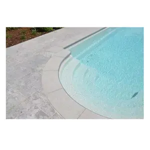 Открытый натуральный синий камень известняк отточенная плитка для бассейна