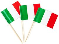 Tusuk Gigi Bendera Negara Italia Grosir, Mini Kecil untuk Dekorasi Pesta, Baru