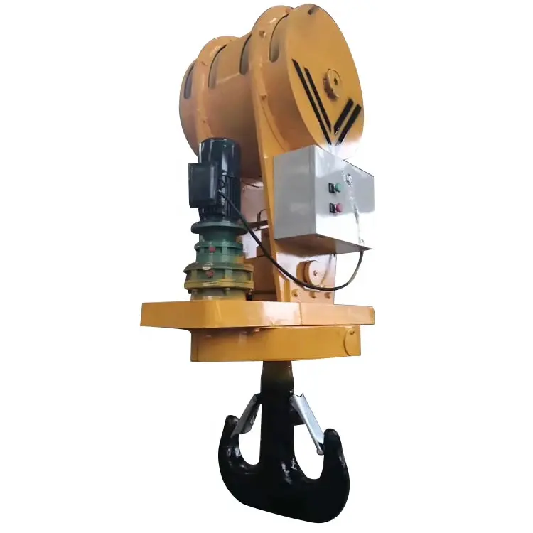Large lifting capacity 5t 10t 50t double rotating forged crane hook with safety latch