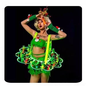 Nuevo Juego de Mesa Luminoso Original de Navidad, Lindos <span class=keywords><strong>Disfraces</strong></span> Interactivos de Baile para Escenario (Conjuntos 100% Poliéster) para Adultos, En Stock para Bares - Product Image 6