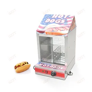 Wholesale Countertop Hot Dog Warmer Steamer Machine Egg Tart Warmer Display Hamburger Warmer Showcase Commercial Bun Warmer