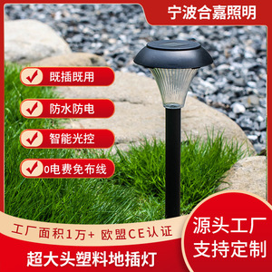 ไฟสนามหญ้า LED สำหรับภายนอกอาคาร 0.06W วัสดุ PP แบบเสียบลงดิน สำหรับตกแต่งสวน - Product Image 5