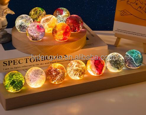 Sfera In Vetro Borosilicato Con Base In Legno – Cloche Decorativa Kugel 18x15 Cm Per Casa E Ufficio