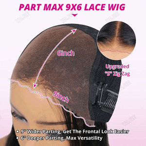Lagos Hairline Body Wave HD 13x6 Perruque avant en dentelle avec veuves Peak Perruque de cheveux humains sans colle Densité 180% Perruque pré-plumée M Hairline - Product Image 4