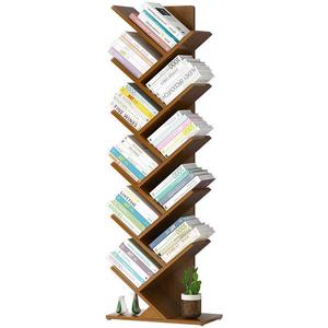 Libreria per Bambini a Forma di Albero, Mobile di Stoccaggio Multilivello in Bambù, Arredamento Moderno per Soggiorno dal Design Semplice - Product Image 1