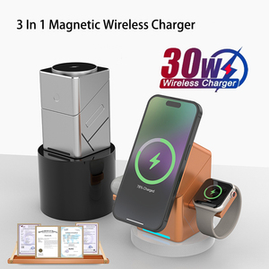 Station de charge sans fil magnétique rapide 3 en 1 Qi2 25W pour iPhone Samsung <span class=keywords><strong>Xiaomi</strong></span> pour appareils Apple - Product Image 1