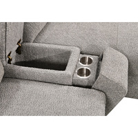 Canapé-lit en L deux places de style européen, rembourrage en éponge, durable, facile à nettoyer, écologique, avec porte-gobelets pour salon et appartement