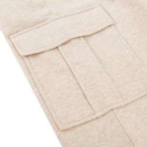 2025 pantalones de chándal Cargo de cintura alta para mujer, pantalones holgados de lana para entrenamiento informal, pantalones para correr, bolsillos transpirables, cintura media, lavado de Color - Product Image 4