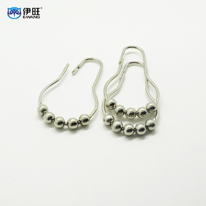 Anti-Drop Stainless Steel Shower <b>Curtain</b> <b>Hook</b> Ring Smooth Glide Bathroom <b>Curtain</b> <b>Hook</b> - Product Image 1