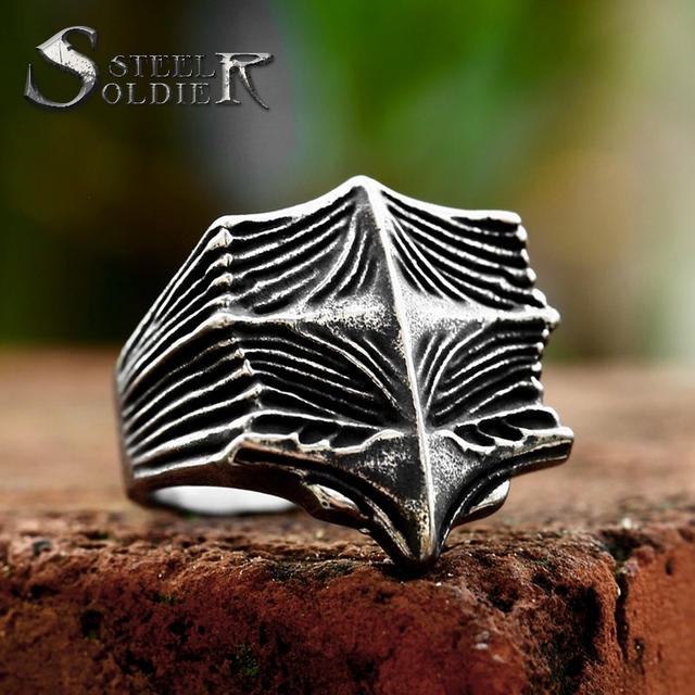 SS8-1118R 2023 New Special Design Power Ring Skull Punk Stainless Steel Men's Ring Movie Fashion Jewelry Wholesale