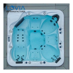 Spa <span class=keywords><strong>de</strong></span> <span class=keywords><strong>Luxe</strong></span> Extérieur pour 6 Personnes en Acrylique avec 1 Chaise Longue et 5 Sièges – <span class=keywords><strong>Jacuzzi</strong></span> Familial pour Jardin – Vente en Gros - Product Image 3