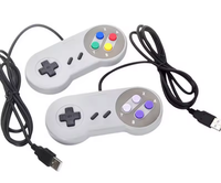 Controlador USB con cable para Nintendo SNES Gamepad para MAC Computer Control Joystick