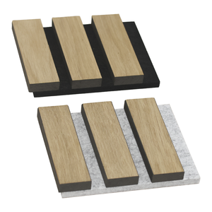 <span class=keywords><strong>Pannelli</strong></span> acustici economici in legno con lamelle insonorizzabili riassorbibili in 2400x600mm - Product Image 3