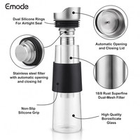 Carafe en verre de 1000 ml pour café infusé à froid et thé, avec filtre en maille réutilisable, pour la maison ou le bureau