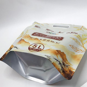 Pochette à bec verseur debout refermable en aluminium de 5 L personnalisée pour la vodka, la bière, le vin, le jus, l'eau minérale, les boissons énergisantes - Product Image 3