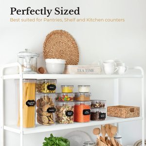 42 gói kín thực phẩm lưu trữ <span class=keywords><strong>container</strong></span> hộp hộp thiết lập với nắp BPA-free nhựa nhà bếp tổ chức ngũ cốc - Product Image 5