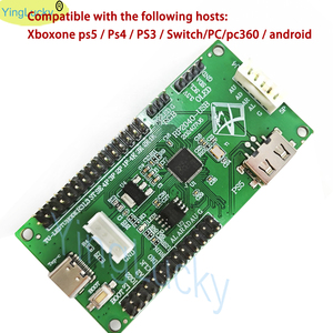 Kit di Sviluppo Arcade Raspberry <span class=keywords><strong>Pi</strong></span> Hitbox Core PICO in Plastica, Controller USB a Ritardo Zero con Cavo e Pulsanti, Versione Inglese Yinglucky - Product Image 2