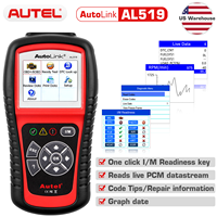 Herramienta de Diagnóstico Automotriz Autel AL519 Original OBD2, Escáner OBD 2, Lector de Códigos de Error EOBD, Escáner Automotriz
