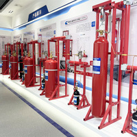 Pabrik FM200 tabung deteksi api CO2 suhu penginderaan sistem Pemadam Api Kapasitas 3KG silinder merah panjang Probe 25M