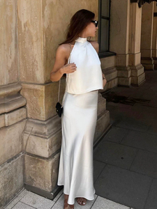 Set <span class=keywords><strong>Blazer</strong></span> e Gonna in Raso Bianco per Signore - Product Image 2