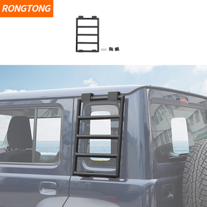 Nouvelle échelle d'escalade de support d'expansion de vitres arrière de voiture Compatible pour <span class=keywords><strong>Suzuki</strong></span> <span class=keywords><strong>Jimny</strong></span> 2019 + <span class=keywords><strong>4</strong></span> <span class=keywords><strong>portes</strong></span> Version accessoires extérieurs - Product Image 1