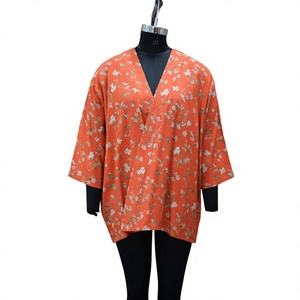 Kimono de Playa Ecológico de la Mejor Calidad, Vestido Tipo Kimono Hecho a Medida, Túnica hasta la Rodilla para Mujer, Venta al Por Mayor - Product Image 3