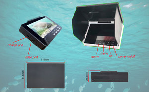 Caméra <span class=keywords><strong>de</strong></span> pêche sous-marine JXI avec écran tactile LCD 5 pouces, vision nocturne, moniteur 1800TVL HD, détecteur <span class=keywords><strong>de</strong></span> poissons IP67, luminosité 2000cd - Product Image 6