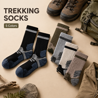 Chaussettes de randonnée en laine mérinos pour homme, épaisses, thermiques, à séchage rapide, avec coussinets, pour la randonnée hivernale, le ski, les sports de plein air