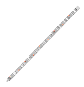 Bracelet unisexe vintage en moissanite plaqué argent, maillons géométriques, design minimaliste, pour usage quotidien, orange, idéal pour les fêtes d'anniversaire - Product Image 2