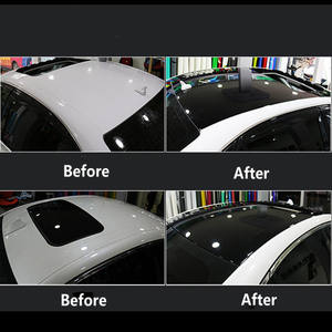 PET pppf لمعان أسود داكن لاصق خدوش مركبة فينيل-رقائق أتوماتيكية لتغليف السيارة سقف الشمس طلاء ملصق فولي - Product Image 3