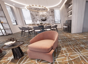Suelo de ingeniería de teca elegante <span class=keywords><strong>industrial</strong></span> <span class=keywords><strong>Parquet</strong></span> de madera y metal inoxidable o latón con incrustaciones personalizadas para villas de lujo - Product Image 6