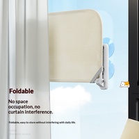 Nouveau hamac pliable en plastique pour chat avec ventouses puissantes et maille respirante pour balcon et fenêtre, idéal pour chats corpulents