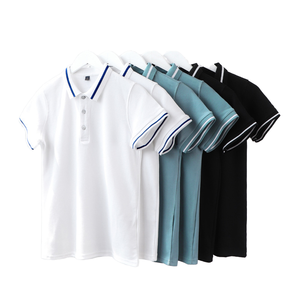 Polo de negocios para hombre de alta calidad al por mayor TKAN673, camiseta de manga corta con logotipo personalizado, polo deportivo de golf de color sólido para hombre - Product Image 2