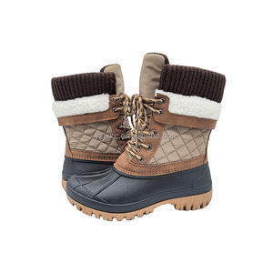 מגפי חורף חמים לנשים מגפי שלג עמידים החלקה חיצונית - Product Image 1