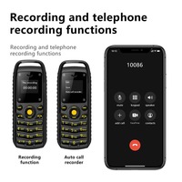 Teléfono Móvil Mini B25 2G GSM con Doble SIM, Lista Negra, Alarma, Botones Pequeños y Larga Duración de Batería